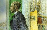 Carl Larsson portratt av skriftstallanren carl G laurin-portratt av carl laurin oil painting reproduction